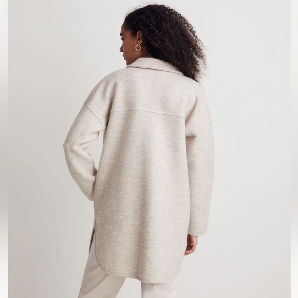 Madewell (Re)sponsible Boiled Wool Sweater Jacket - Picture 3 of 8